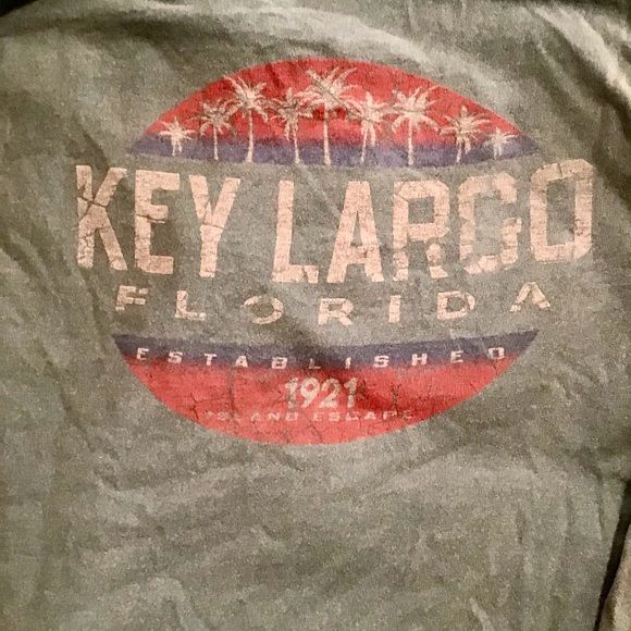 BLUE 84 DISTRESSED KEY LARGO BOHO SHIRT - Picture 2 of 5